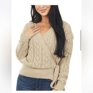 Wrap sweater